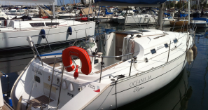 rental sailing yacht Bénéteau Océanis 311 sailing stream antibes